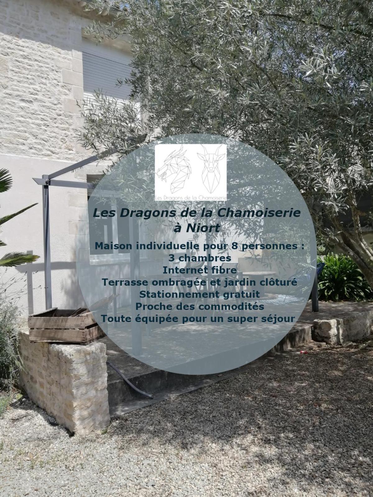 Jolie Maison De Ville Avec Un Exterieur Au Calme - Les Dragons De La Chamoiserie Niort Exterior photo